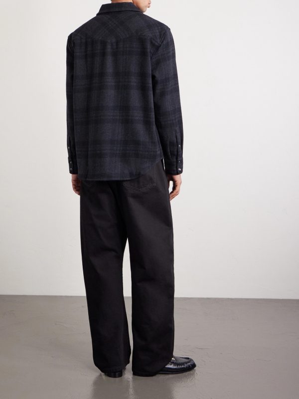 Travis Checked Cashmere Shirt - BK