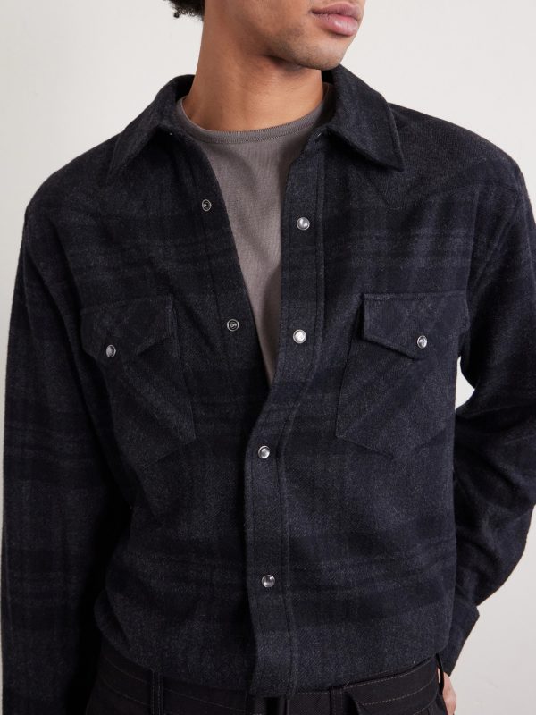Travis Checked Cashmere Shirt - CU
