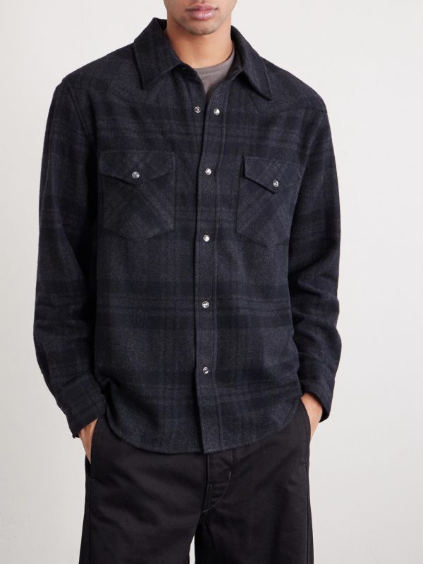 Travis Checked Cashmere Shirt - FR
