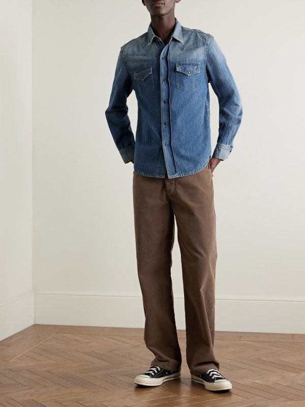Billie Straight-Leg Cotton-Corduroy Trousers - OU Billie Straight-Leg Cotton-Corduroy Trousers - OU
