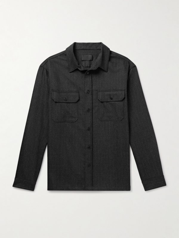 Evander Cotton and Linen-Blend Overshirt Evander Cotton and Linen-Blend Overshirt