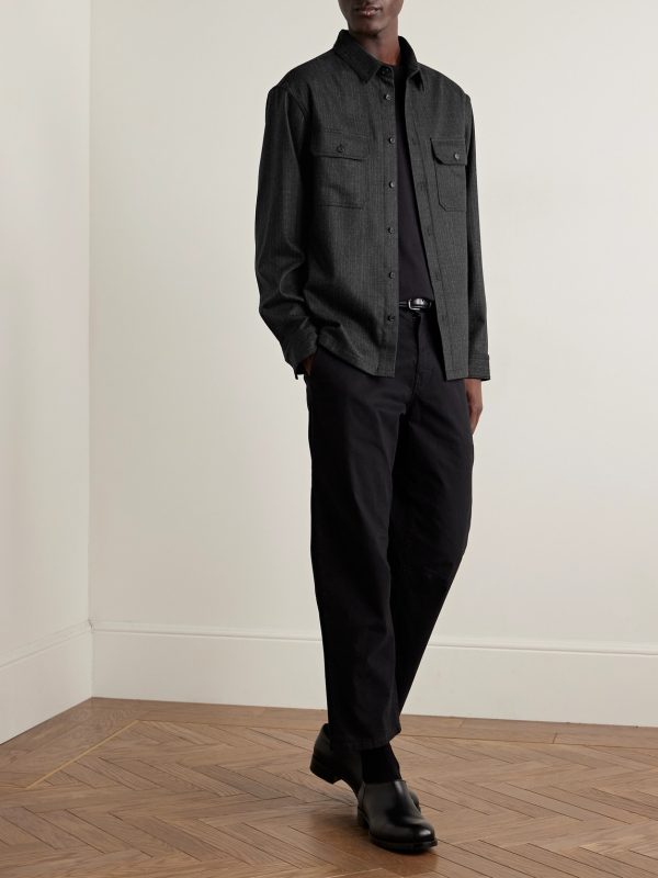 Evander Cotton and Linen-Blend Overshirt - OU Evander Cotton and Linen-Blend Overshirt - OU