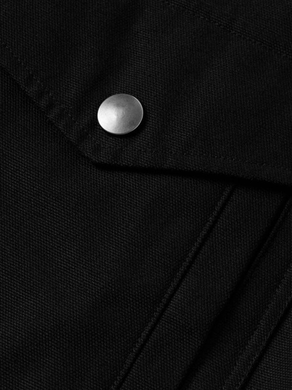 Donatello Leather-Trimmed Canvas Jacket - E1 Donatello Leather-Trimmed Canvas Jacket - E1