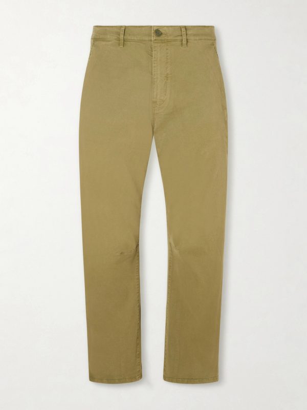 Carpenter Straight-Leg Cropped Cotton-Blend Twill Trousers