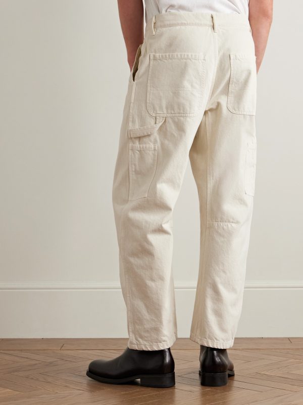 Emir Straight-Leg Cotton-Blend Twill Trousers - BK Emir Straight-Leg Cotton-Blend Twill Trousers - BK