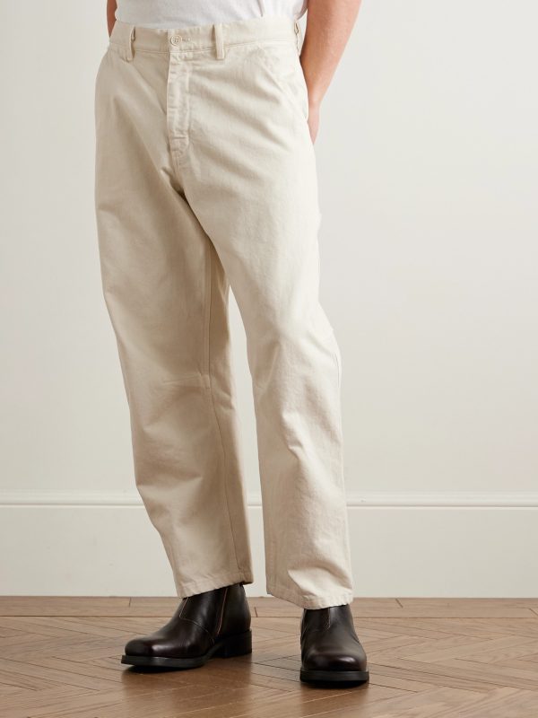 Emir Straight-Leg Cotton-Blend Twill Trousers - FR Emir Straight-Leg Cotton-Blend Twill Trousers - FR