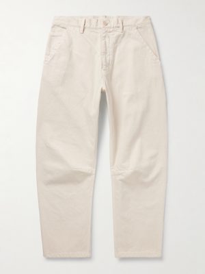Emir Straight-Leg Cotton-Blend Twill Trousers