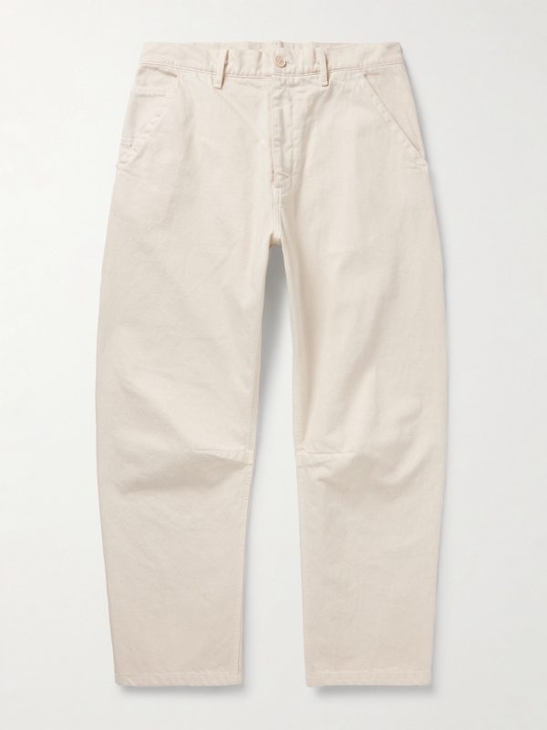Emir Straight-Leg Cotton-Blend Twill Trousers Emir Straight-Leg Cotton-Blend Twill Trousers
