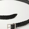 3cm Nic Woven Leather Belt - E1