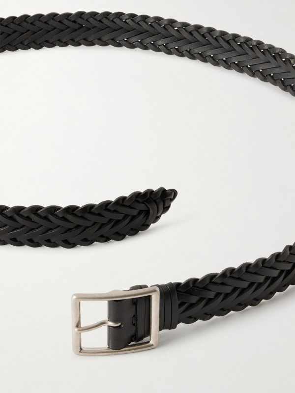 3cm Nic Woven Leather Belt - E1