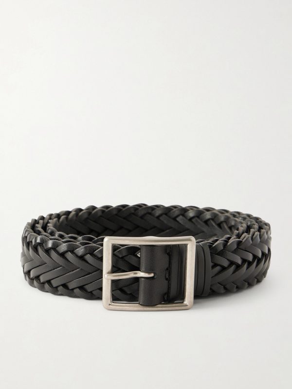 3cm Nic Woven Leather Belt