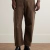 Carpenter Cropped Straight-Leg Cotton-Blend Corduroy Trousers - FR