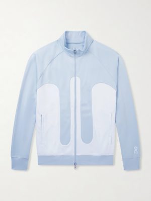 + Ikon Colour-Block Recycled-Jersey Zip-Up Track Jacket