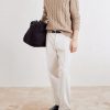 Cable-Knit Linen, Cashmere and Silk-Blend Sweater - OU Cable-Knit Linen, Cashmere and Silk-Blend Sweater - OU