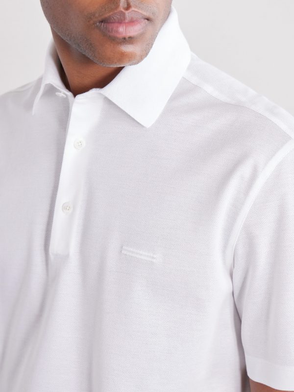 Knitted Cotton-Piqué Polo Shirt - CU