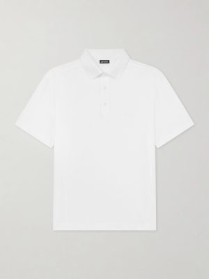 Knitted Cotton-Piqué Polo Shirt