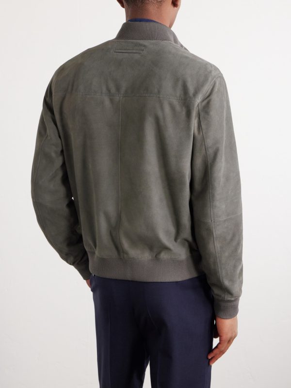 Ribbed Suede Jacket - BK Ribbed Suede Jacket - BK