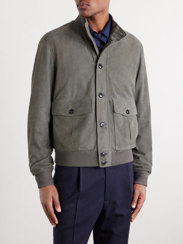 Ribbed Suede Jacket - FR Ribbed Suede Jacket - FR