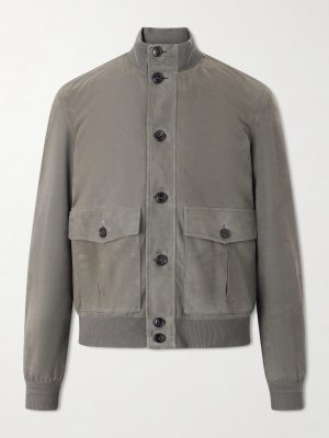 Ribbed Suede Jacket Ribbed Suede Jacket