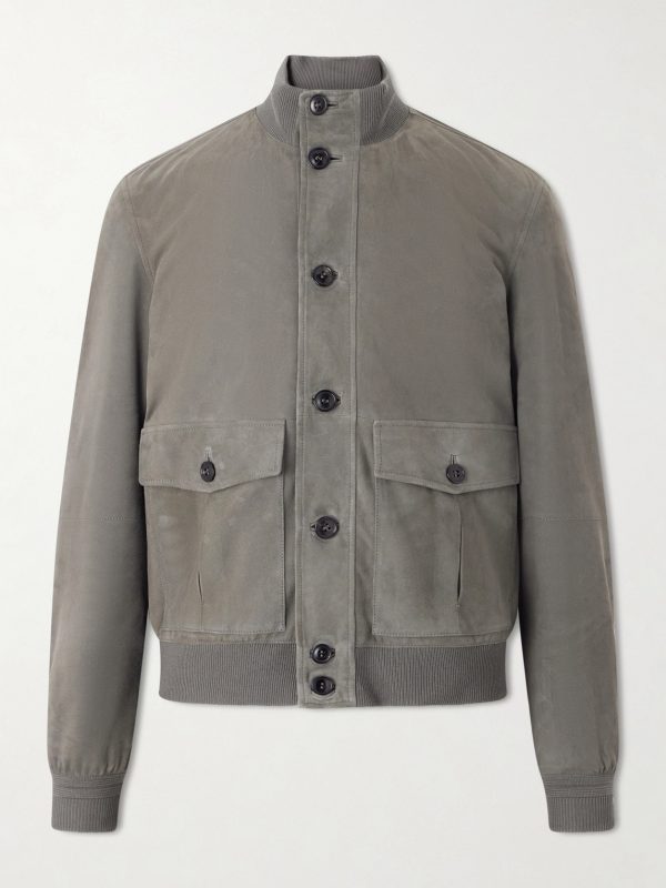 Ribbed Suede Jacket Ribbed Suede Jacket