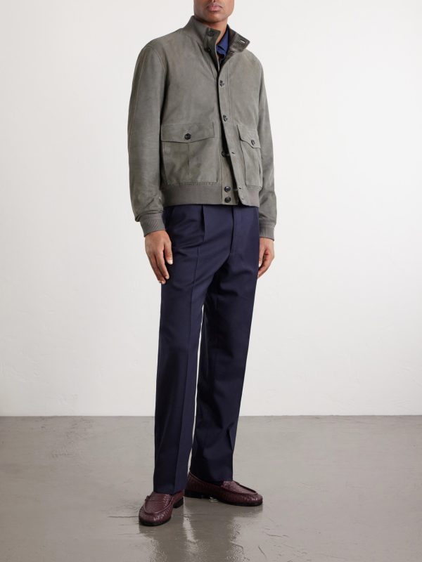 Ribbed Suede Jacket - OU Ribbed Suede Jacket - OU