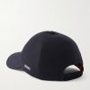 Embroidered Cotton-Twill Cap - BK Embroidered Cotton-Twill Cap - BK