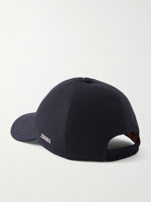 Embroidered Cotton-Twill Cap - BK Embroidered Cotton-Twill Cap - BK