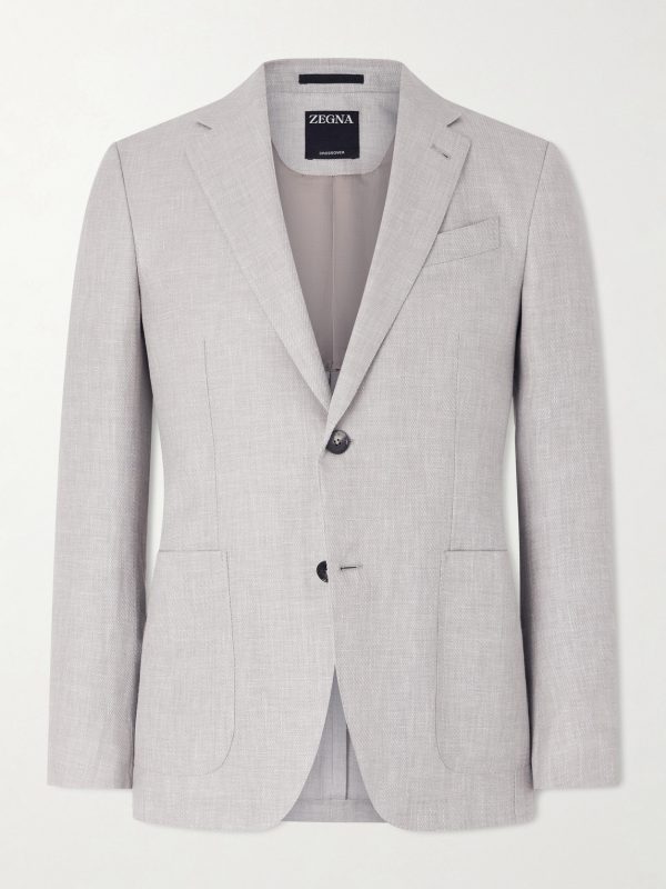 Wool, Linen and Silk-Blend Suit Jacket Wool, Linen and Silk-Blend Suit Jacket