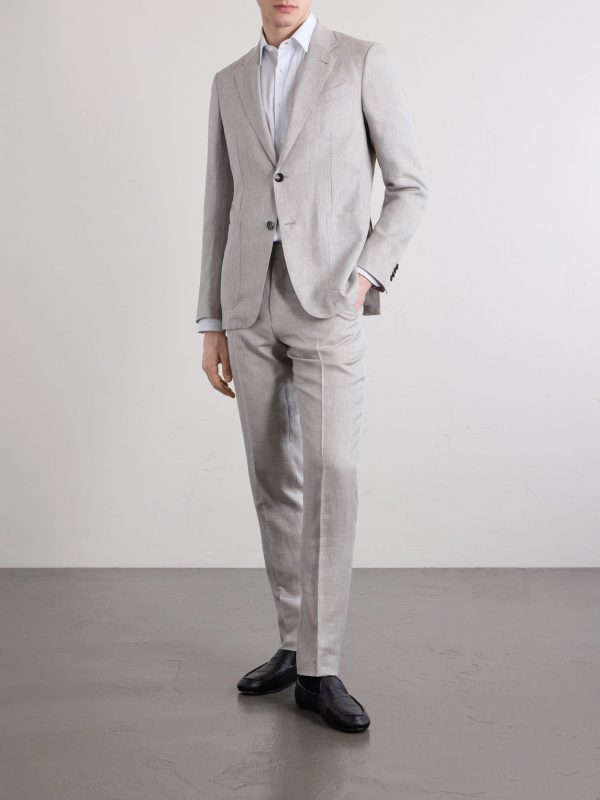 Wool, Linen and Silk-Blend Suit Jacket - OU Wool, Linen and Silk-Blend Suit Jacket - OU