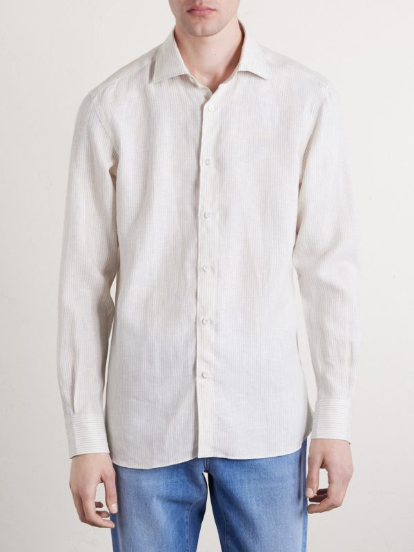 Striped Linen Shirt - FR
