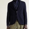 Wool and Cotton-Blend Piqué Blazer - FR Wool and Cotton-Blend Piqué Blazer - FR