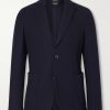 Wool and Cotton-Blend Piqué Blazer Wool and Cotton-Blend Piqué Blazer