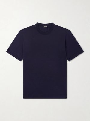 Cotton and Silk-Blend Jersey T-Shirt Cotton and Silk-Blend Jersey T-Shirt