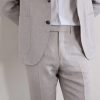 Slim-Fit Tapered Pleated Wool, Linen and Silk-Blend Suit Trousers - CU Slim-Fit Tapered Pleated Wool, Linen and Silk-Blend Suit Trousers - CU