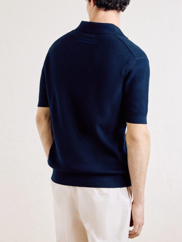 Slim-Fit Cotton-Piqué Polo Shirt - BK Slim-Fit Cotton-Piqué Polo Shirt - BK