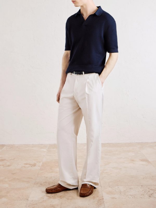 Slim-Fit Cotton-Piqué Polo Shirt - OU Slim-Fit Cotton-Piqué Polo Shirt - OU