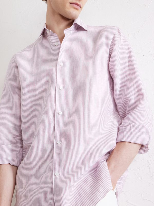 Striped Linen Shirt - CU Striped Linen Shirt - CU