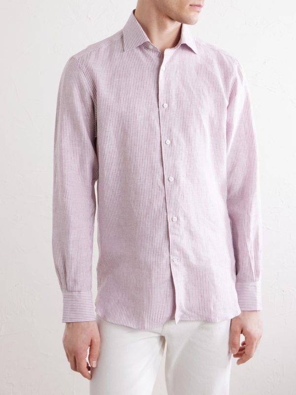 Striped Linen Shirt - FR Striped Linen Shirt - FR