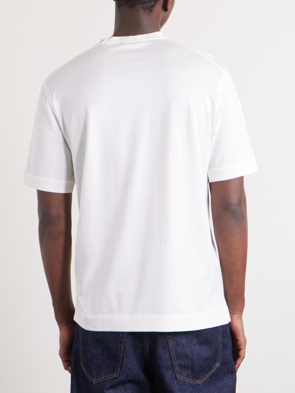 Cotton and Silk-Blend Jersey T-Shirt - BK Cotton and Silk-Blend Jersey T-Shirt - BK