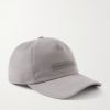 Embroidered Cotton-Twill Cap