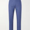 Tapered Pleated Linen Trousers Tapered Pleated Linen Trousers