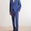 Tapered Pleated Linen Trousers - OU Tapered Pleated Linen Trousers - OU