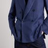 Double-Breasted Linen, Wool and Silk-Blend Blazer - CU