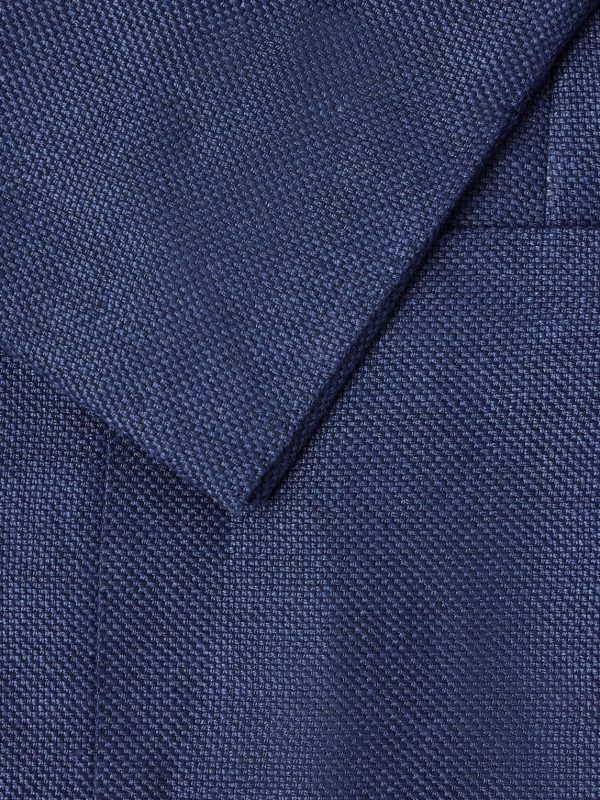 Double-Breasted Linen, Wool and Silk-Blend Blazer - E1