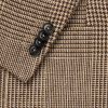 Houndstooth Linen, Silk and Wool-Blend Blazer - E1 Houndstooth Linen, Silk and Wool-Blend Blazer - E1