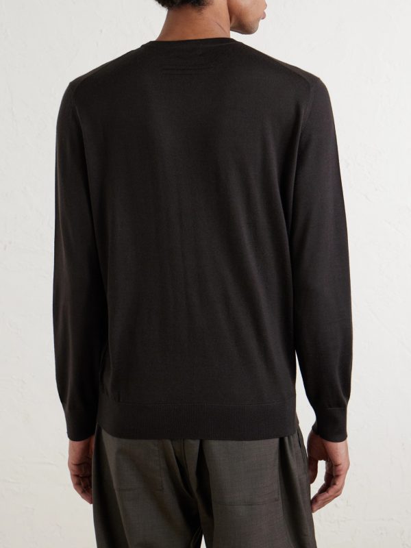 Cashmere and Silk-Blend Sweater - BK Cashmere and Silk-Blend Sweater - BK