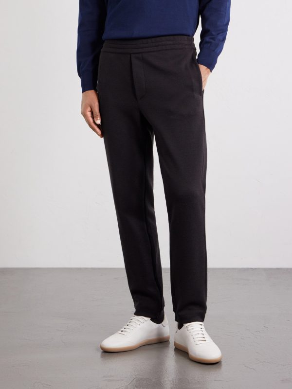 Straight-Leg Honeycomb-Knit Cotton, Wool and Silk-Blend Sweatpants - FR Straight-Leg Honeycomb-Knit Cotton, Wool and Silk-Blend Sweatpants - FR