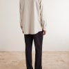 Garment-Dyed Mulberry Silk Shirt - BK Garment-Dyed Mulberry Silk Shirt - BK