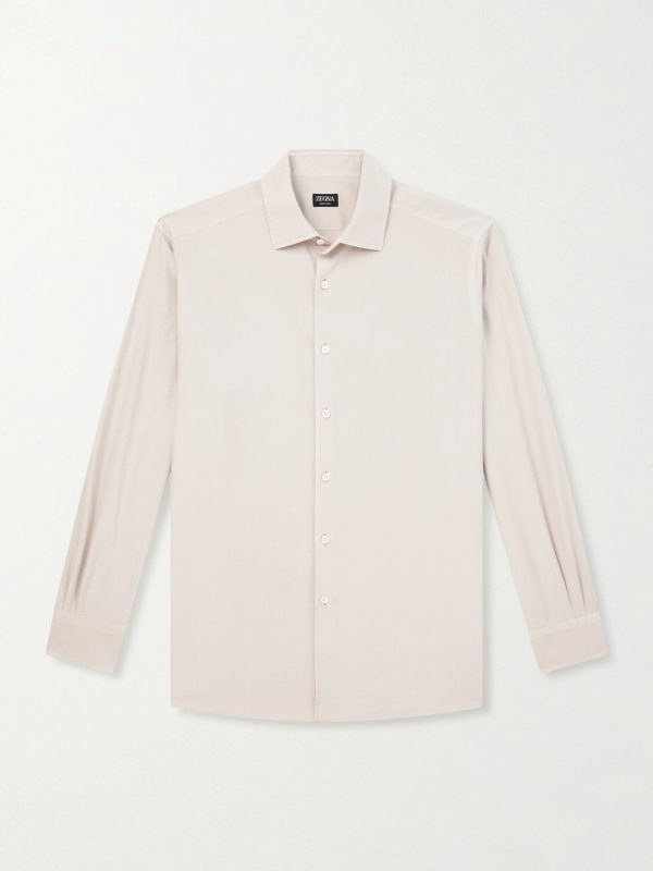 Garment-Dyed Mulberry Silk Shirt Garment-Dyed Mulberry Silk Shirt