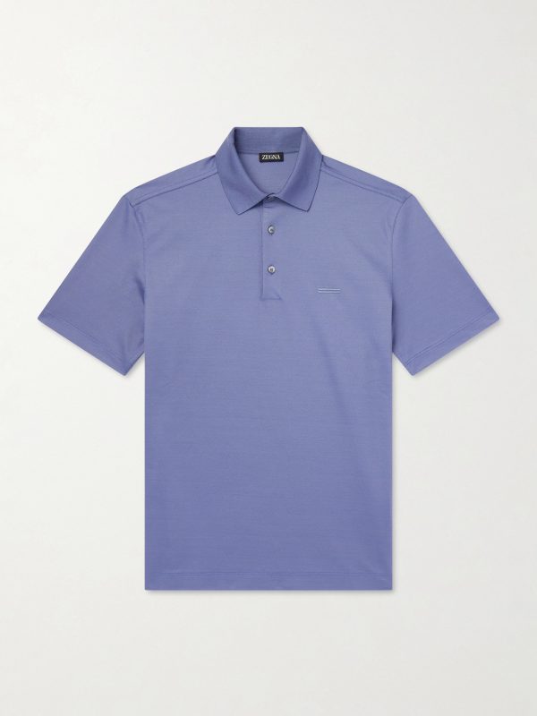 Knitted Cotton-Piqué Polo Shirt Knitted Cotton-Piqué Polo Shirt